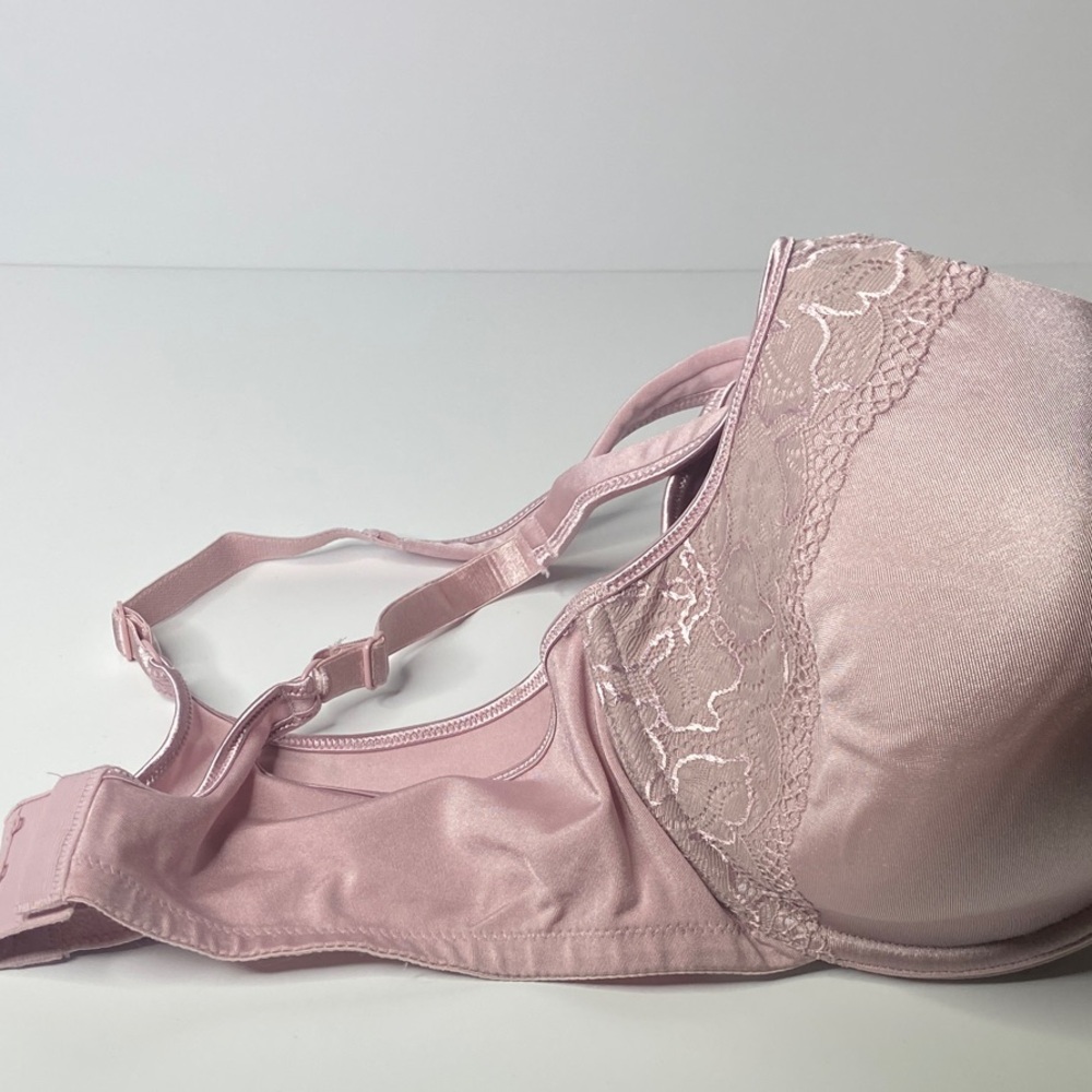 Bali Lace Trimmed Bra Set - Pink, Black, Tan - Picture 7 of 7